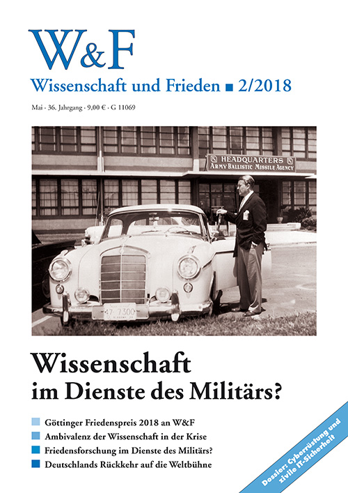 Ausgabe 02/2018 Der Zeitschrift Wissenschaft Und Frieden Erschienen ...